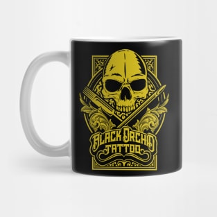 Black orchid gold Mug